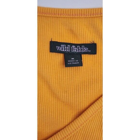 Wild Fable Women's Medium, Summer Orange Crop Top - Picture 4 of 6